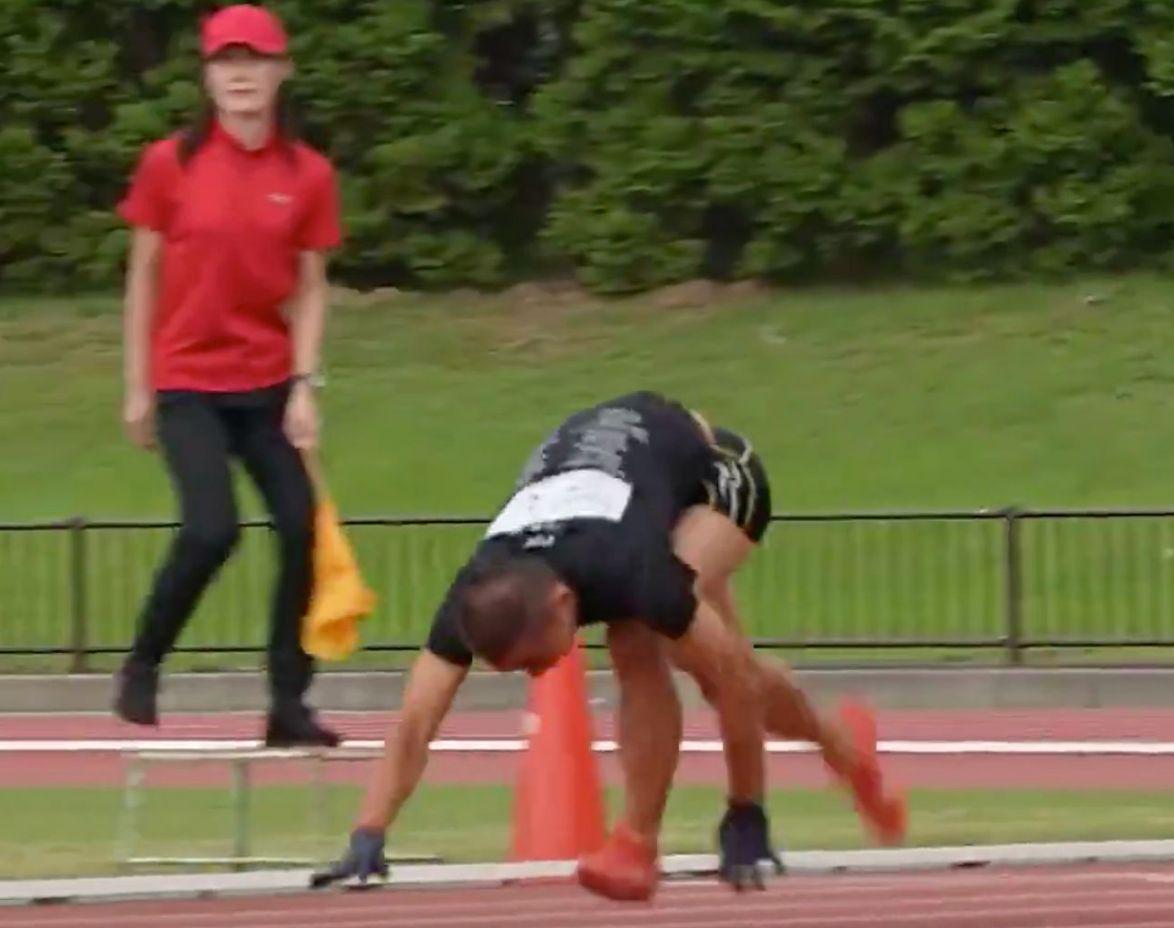 四肢行走的, 米跑世界纪 四肢行走的, 米跑世界纪